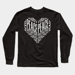 Peace Heart Long Sleeve T-Shirt